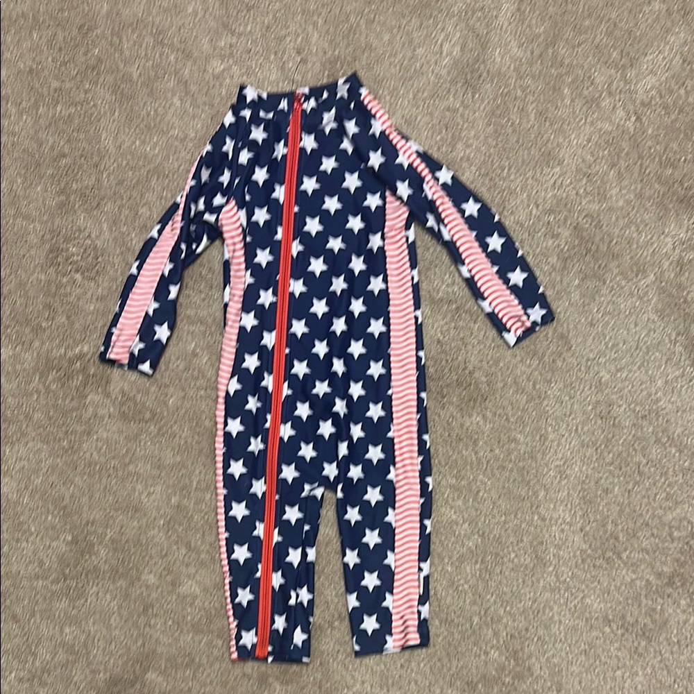 Kids Star Patterned Swim One Piece